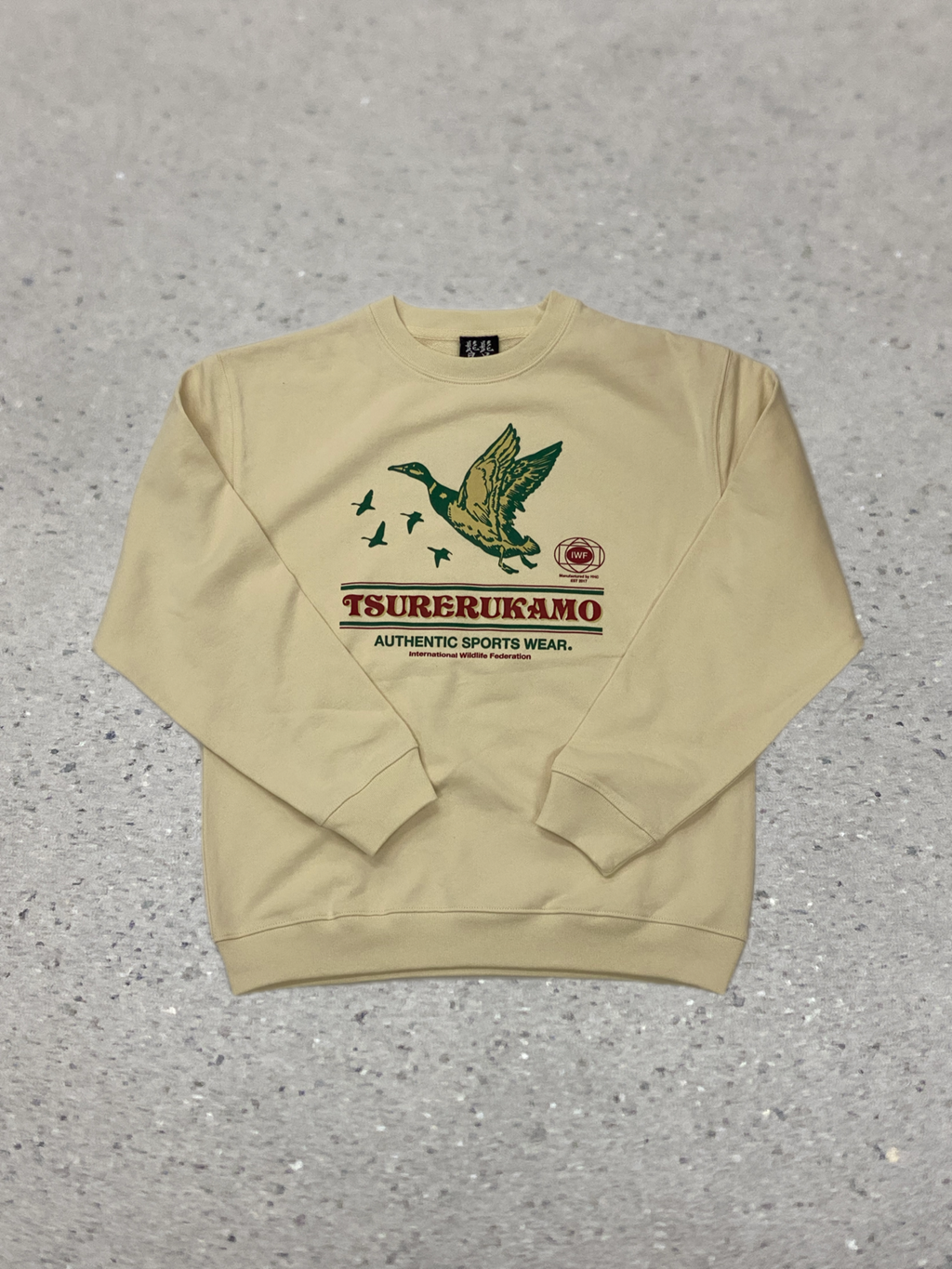 2026S/S 髭髭倶楽部 釣れるカモ スウェット ナチュラル