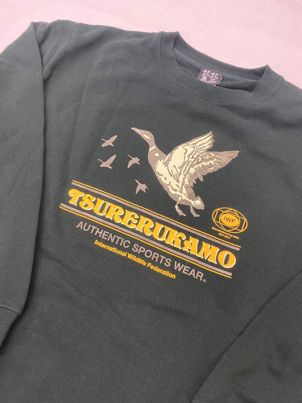 2026S/S 髭髭倶楽部 釣れるカモ スウェット モスグリーン