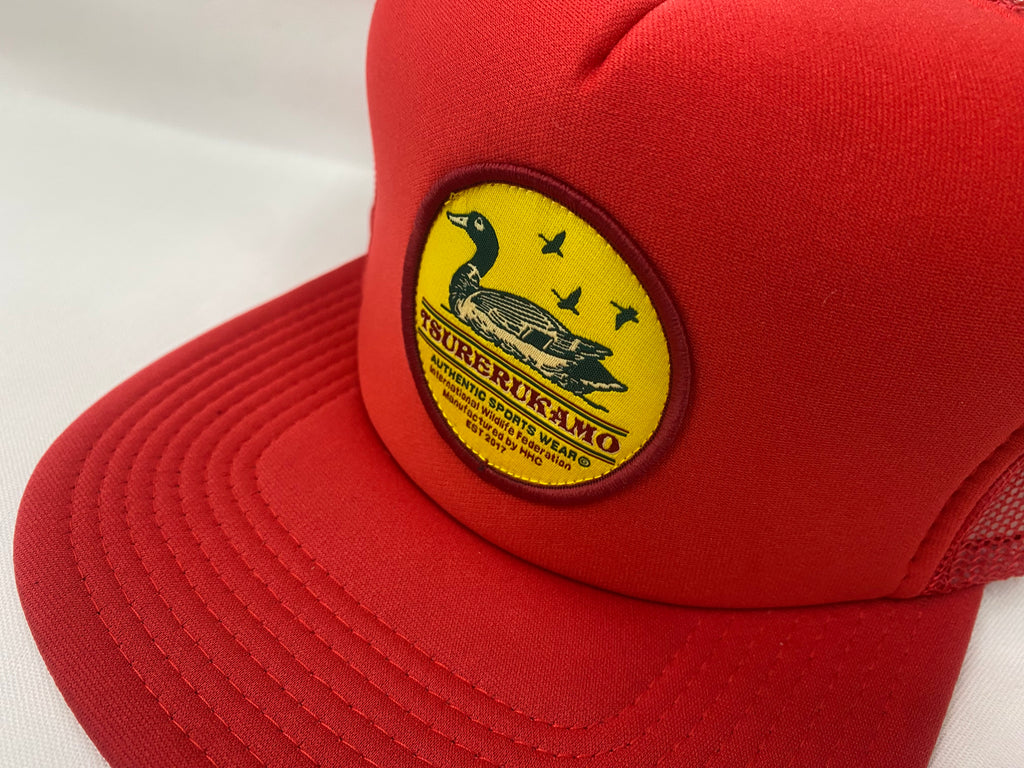 2026S/S 髭髭倶楽部 釣れるカモ CAP レッド