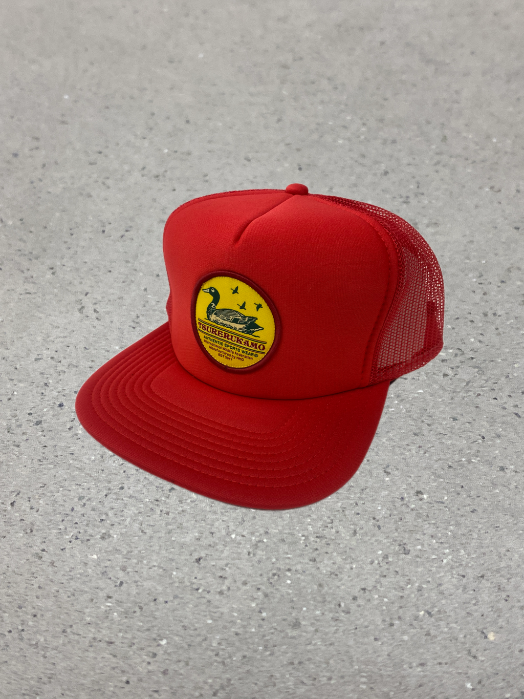2026S/S 髭髭倶楽部 釣れるカモ CAP レッド
