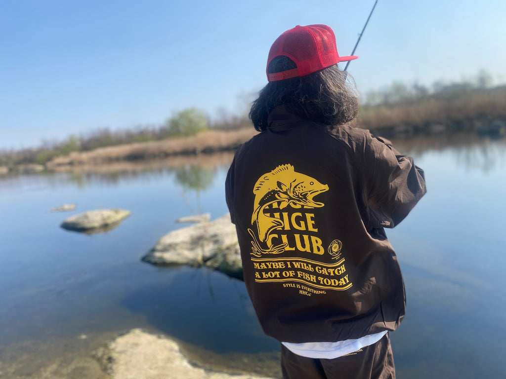 2026S/S 髭髭倶楽部 釣れるカモ トレーニングジャケット ブラウン