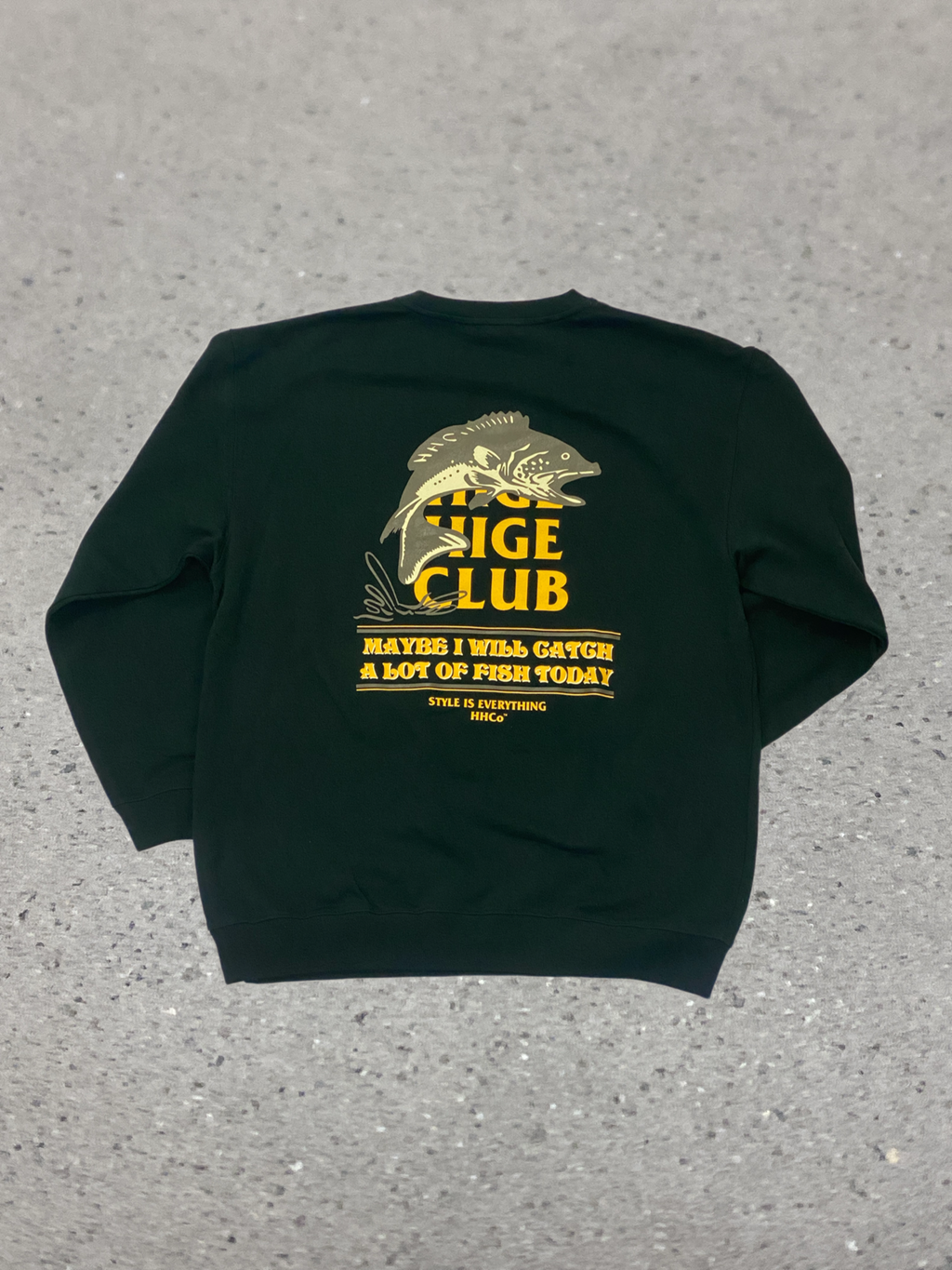 2026S/S 髭髭倶楽部 釣れるカモ スウェット モスグリーン