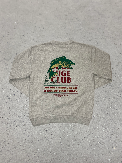 2026S/S 髭髭倶楽部 釣れるカモ スウェット アッシュ