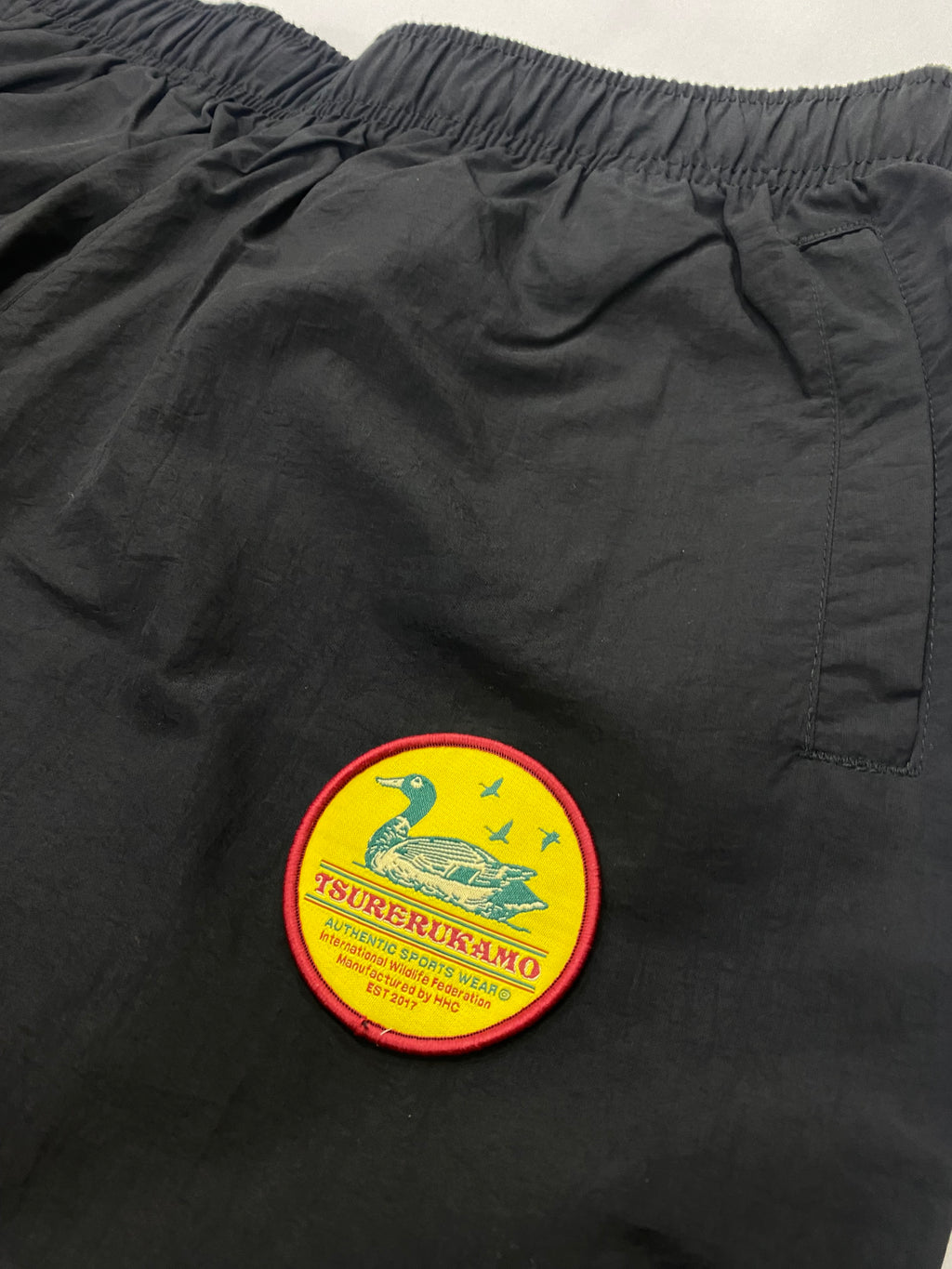 2026S/S 髭髭倶楽部 釣れるカモ トレーニングパンツ ブラック