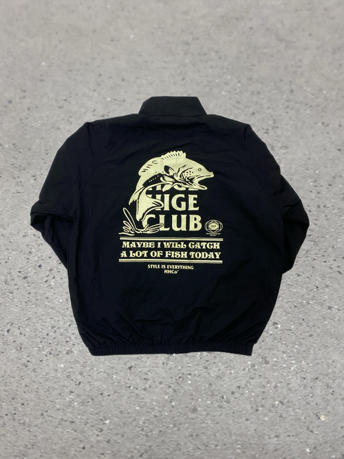 2026S/S 髭髭倶楽部 釣れるカモ トレーニングジャケット ブラック