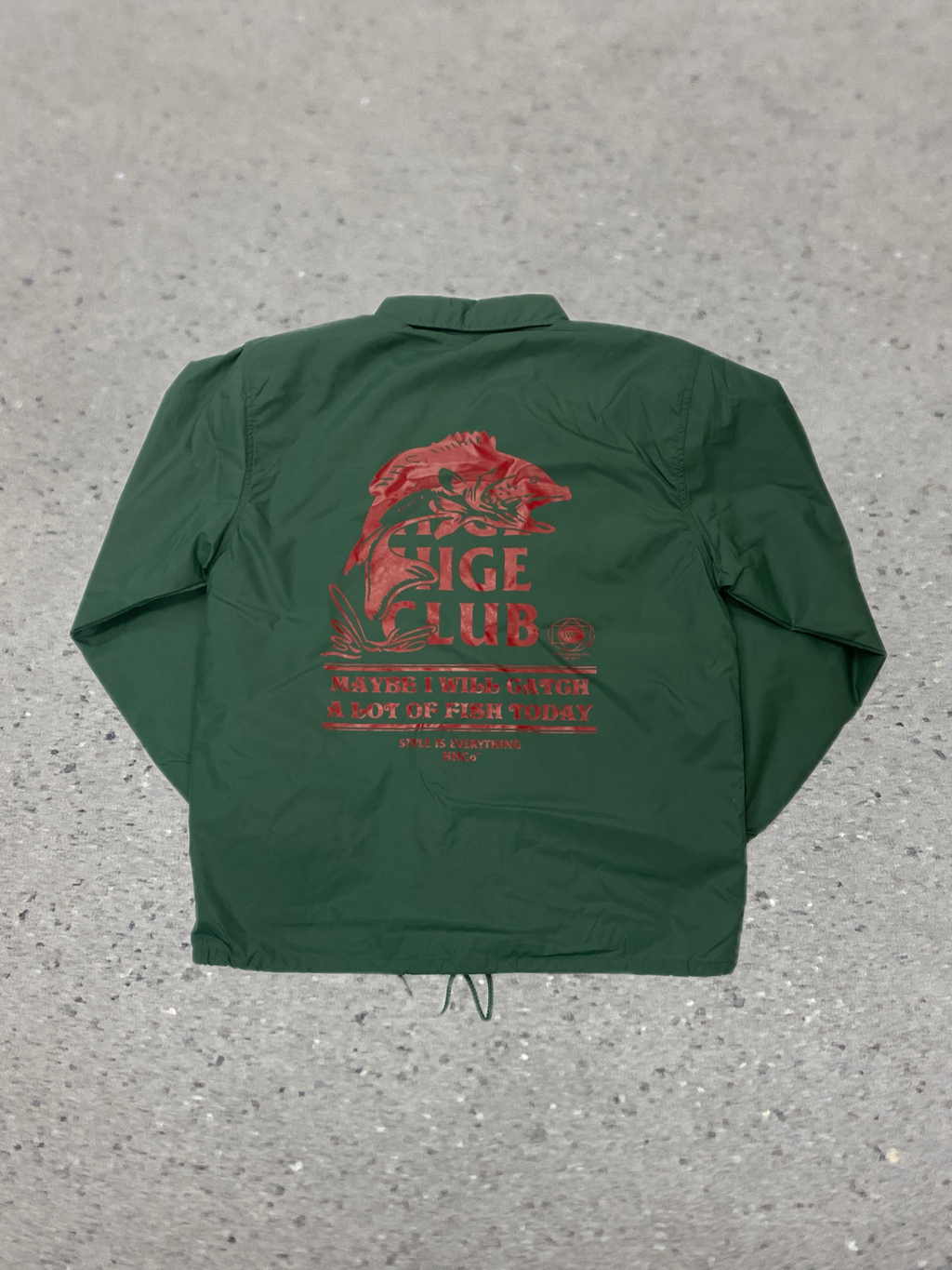 2026S/S 髭髭倶楽部 釣れるカモ コーチジャケット フォレストグリーン