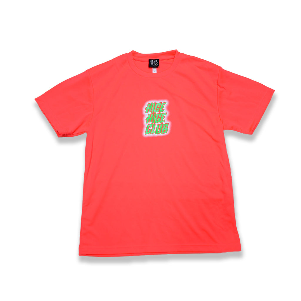 髭髭蛍光ドライTシャツ