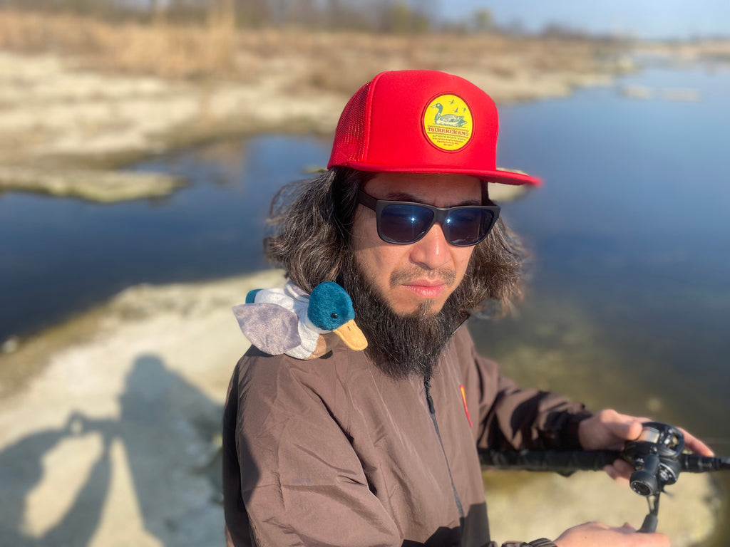 2026S/S 髭髭倶楽部 釣れるカモ CAP レッド