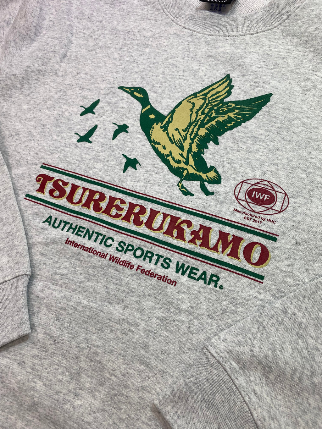 2026S/S 髭髭倶楽部 釣れるカモ スウェット アッシュ