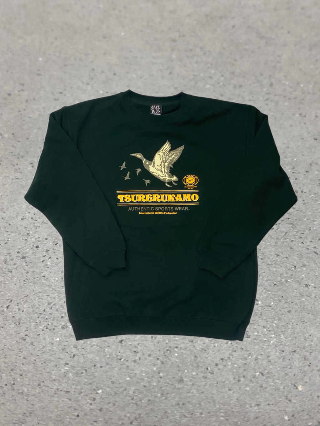2026S/S 髭髭倶楽部 釣れるカモ スウェット モスグリーン