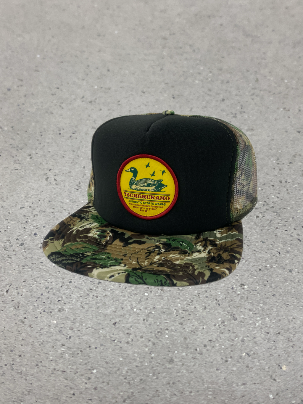 2026S/S 髭髭倶楽部 釣れるカモ CAP カモフラージュ